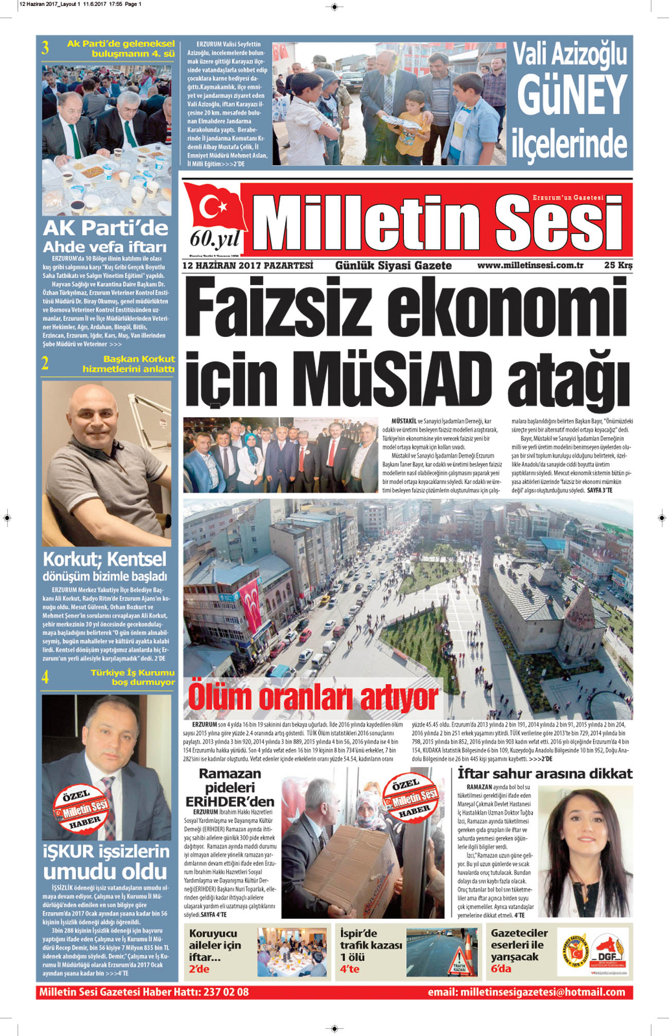 12 Haziran 2017 Milletin Sesi Gazetesi