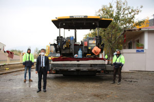 Olur’da Okullar Caddesi asfalt oluyor