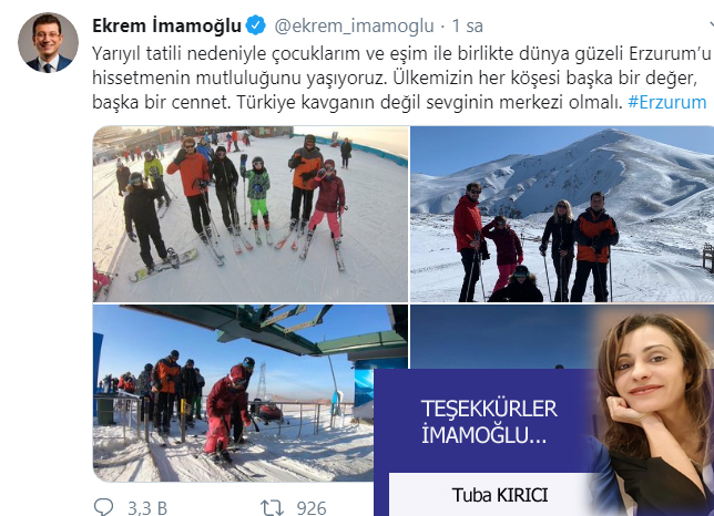 TEŞEKKÜRLER İMAMOĞLU…